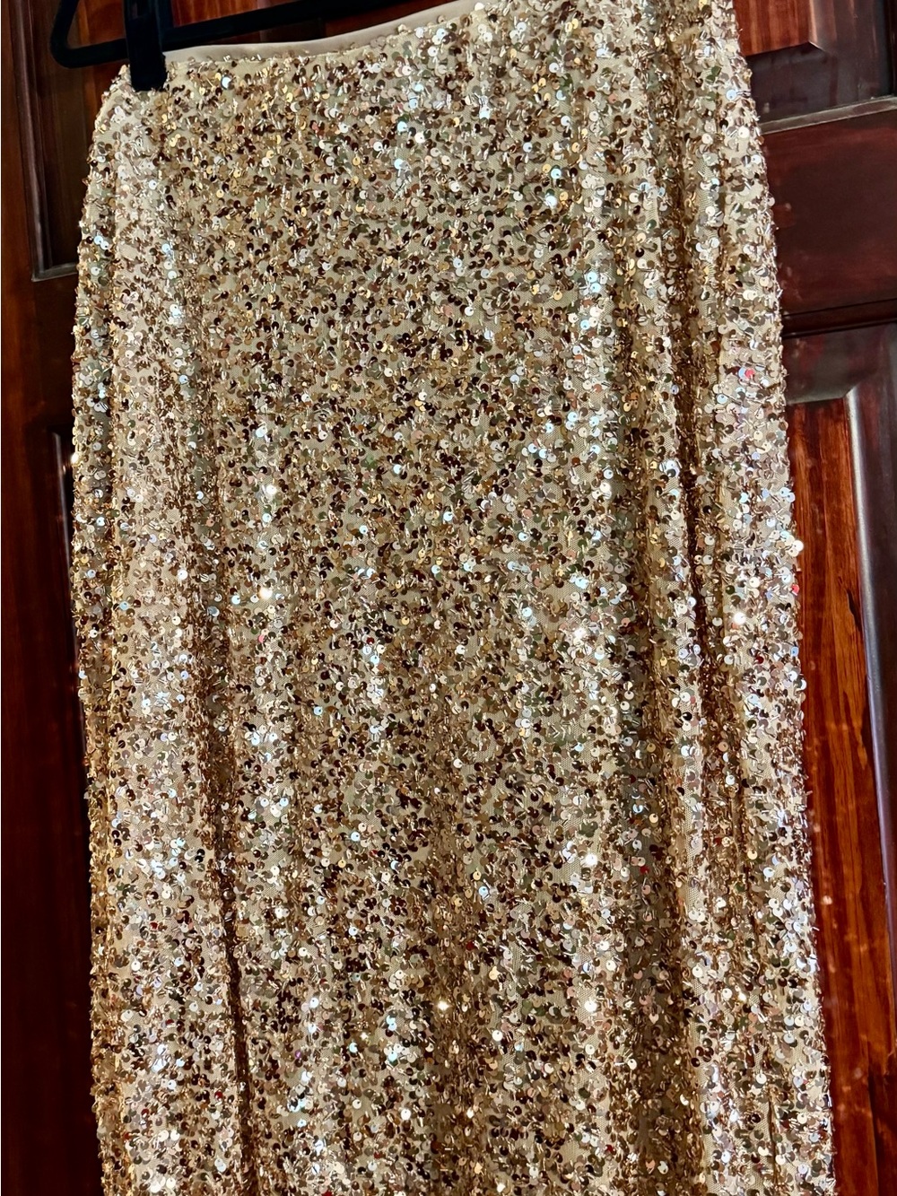 Ava & Viv Gold Sequin Maxi Skirt